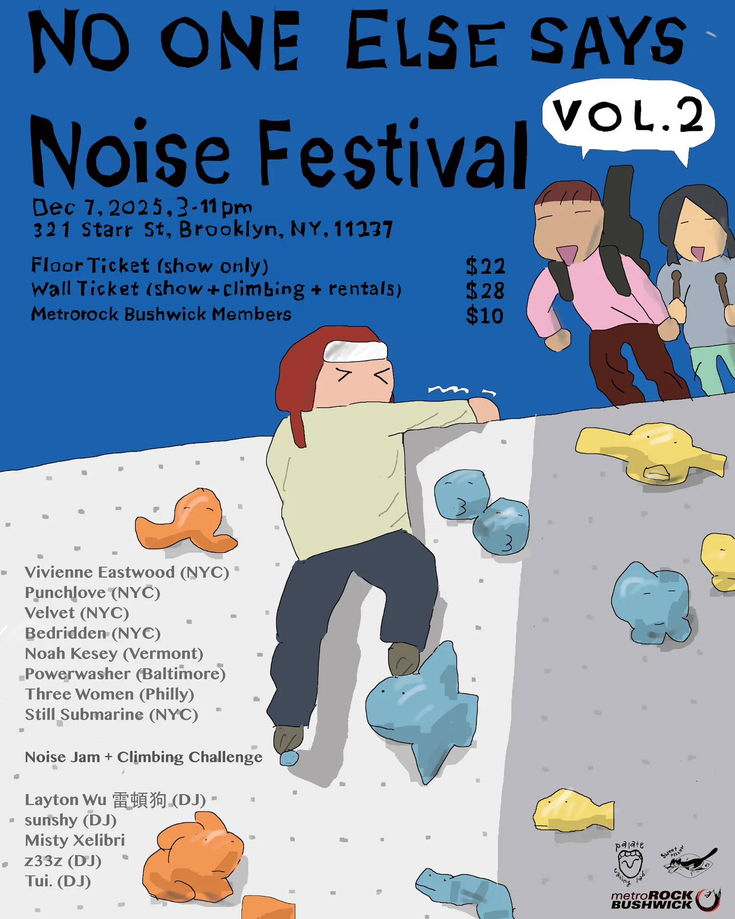 No One Else Says Vol. 2 Noise Festival poster